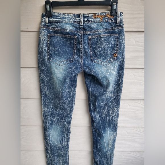 Indigo Rein Soft Stretch Acid Wash Skinny Jean Jeggings - Picture 8 of 10